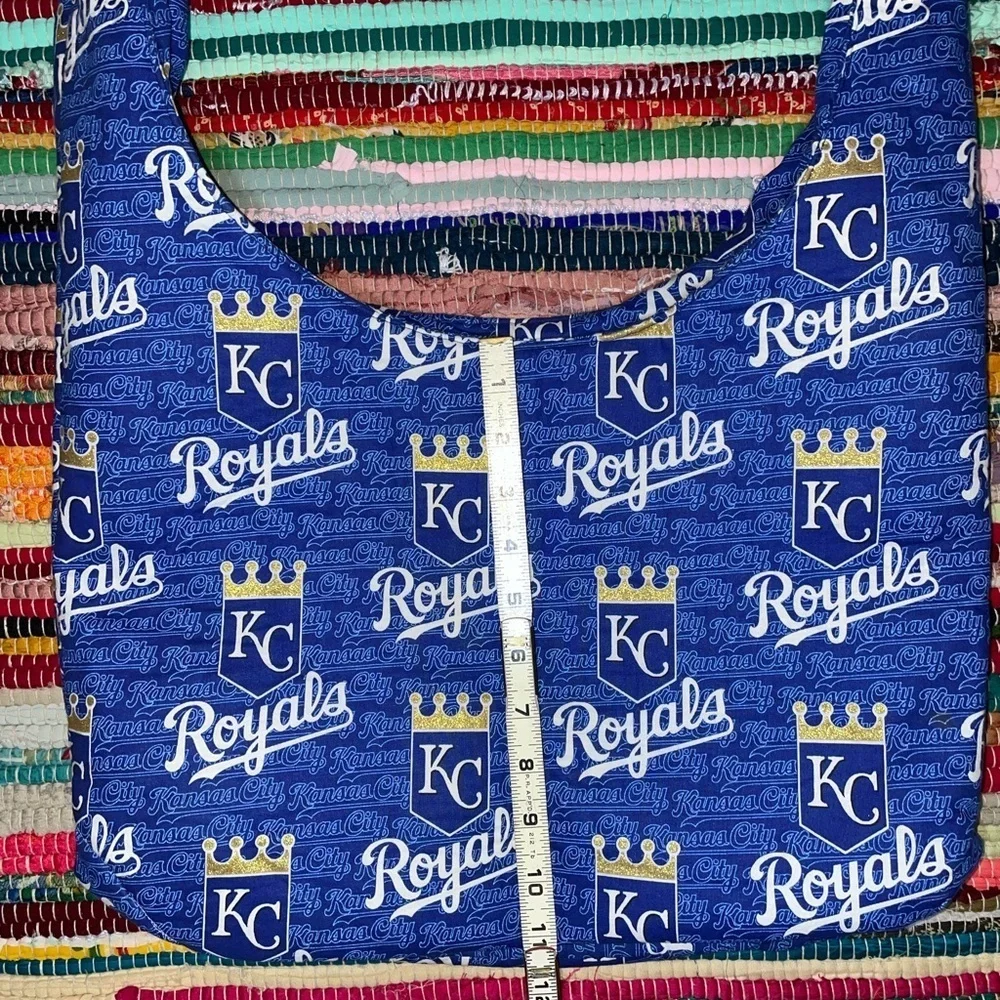 Kansas City Royals Reversible Handmade Tote Bag Purse MLB Baseball Blue Fan Gift